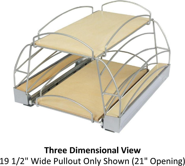 Specsheet Cabinet Pullout One Door Pan Caddy 1