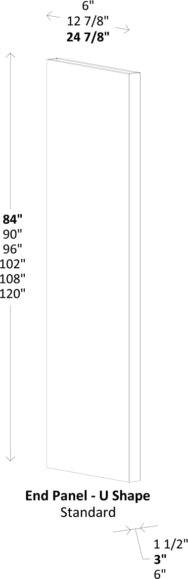 Specsheet Utility End Panel U Shape 1