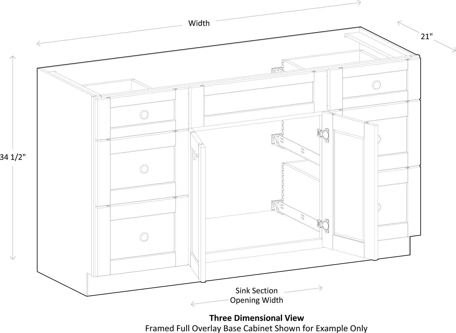Specsheet Vanity Sink Base 2Door 1Ff 6Drawer
