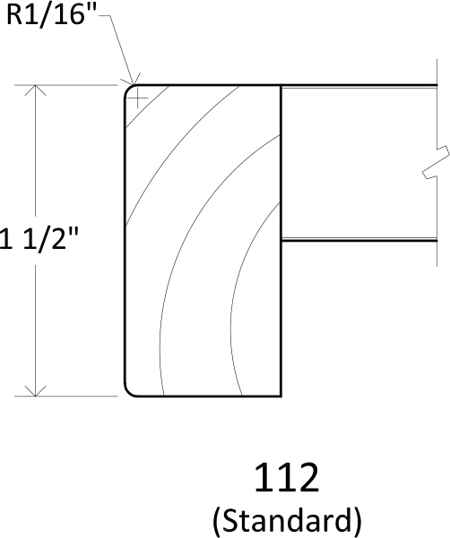 Specsheet Wood Top Veneer Profile 1B